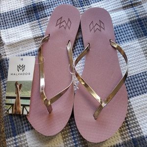 NWT malvados flip flops